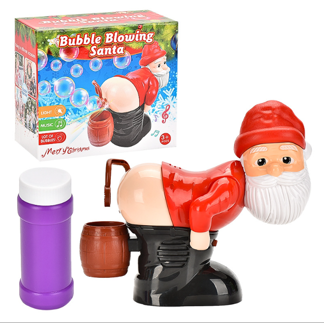 Funny Santa Bubble Machine, Holiday Gift