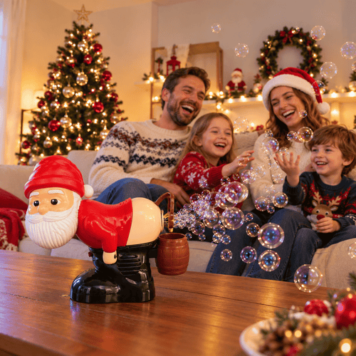 Funny Santa Bubble Machine, Holiday Gift
